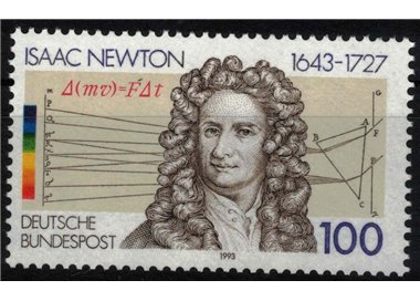 GERMANIA BRD 1993 Isaac Newton MNH**