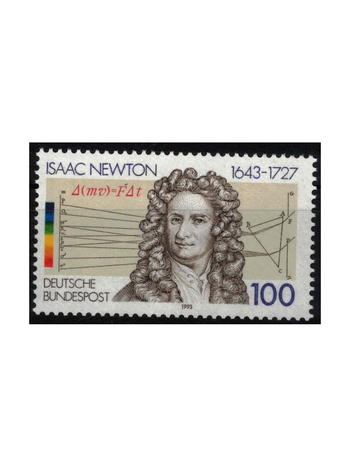 GERMANY BRD 1993 Isaac Newton MNH**