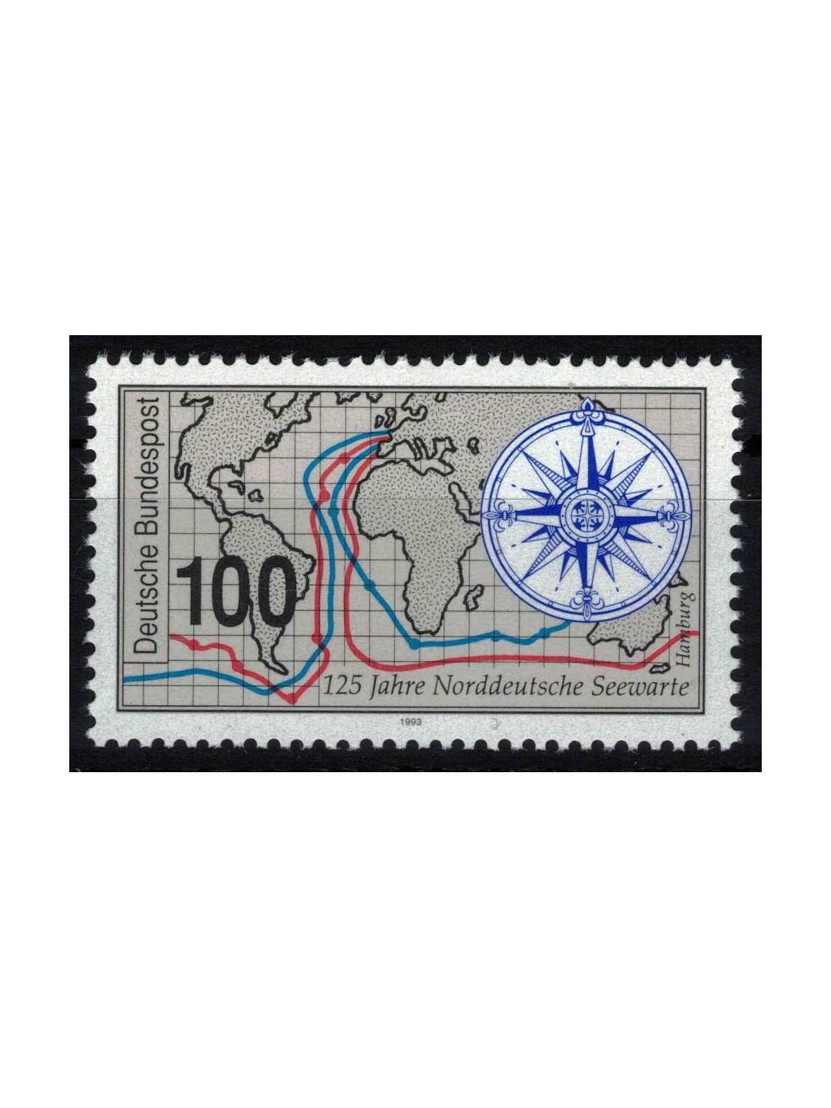 GERMANIA BRD 1993 Osservatorio Marittimo di Amburgo MNH**