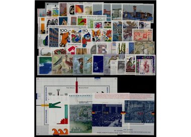 GERMANIA BRD 1998 Annata Completa 51v + 4 BF MNH**