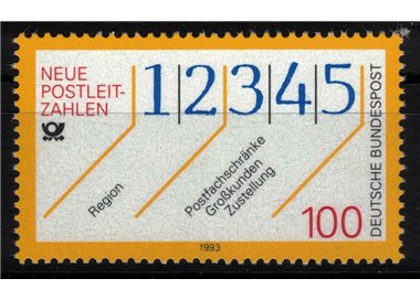 GERMANY BRD 1993 New postal zone numbers MNH**