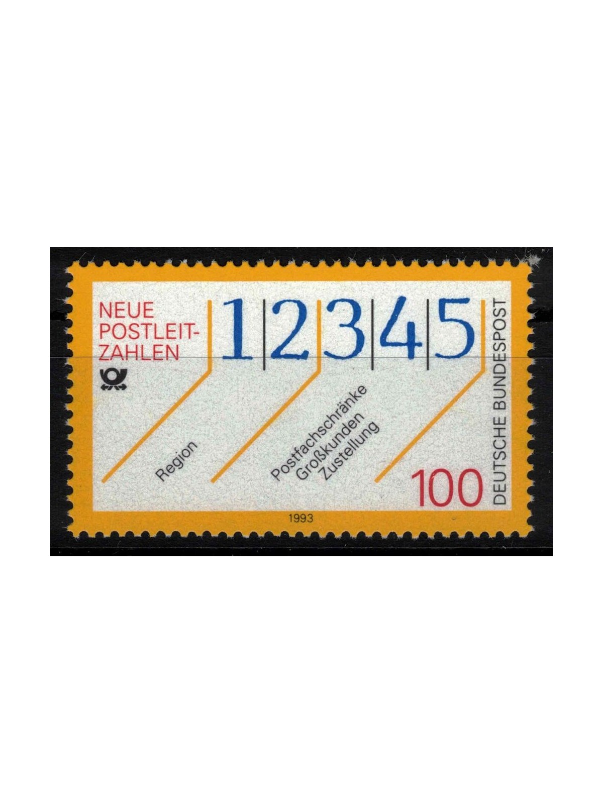 GERMANIA BRD 1993 Nuovi numeri delle zone postali MNH**