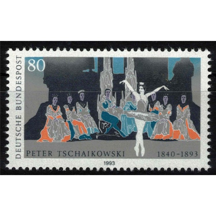 GERMANIA BRD 1993 Pjotr Iljitsch Tschaikowski MNH**