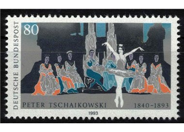 GERMANY BRD 1993 Pjotr Iljitsch Tschaikowski MNH**