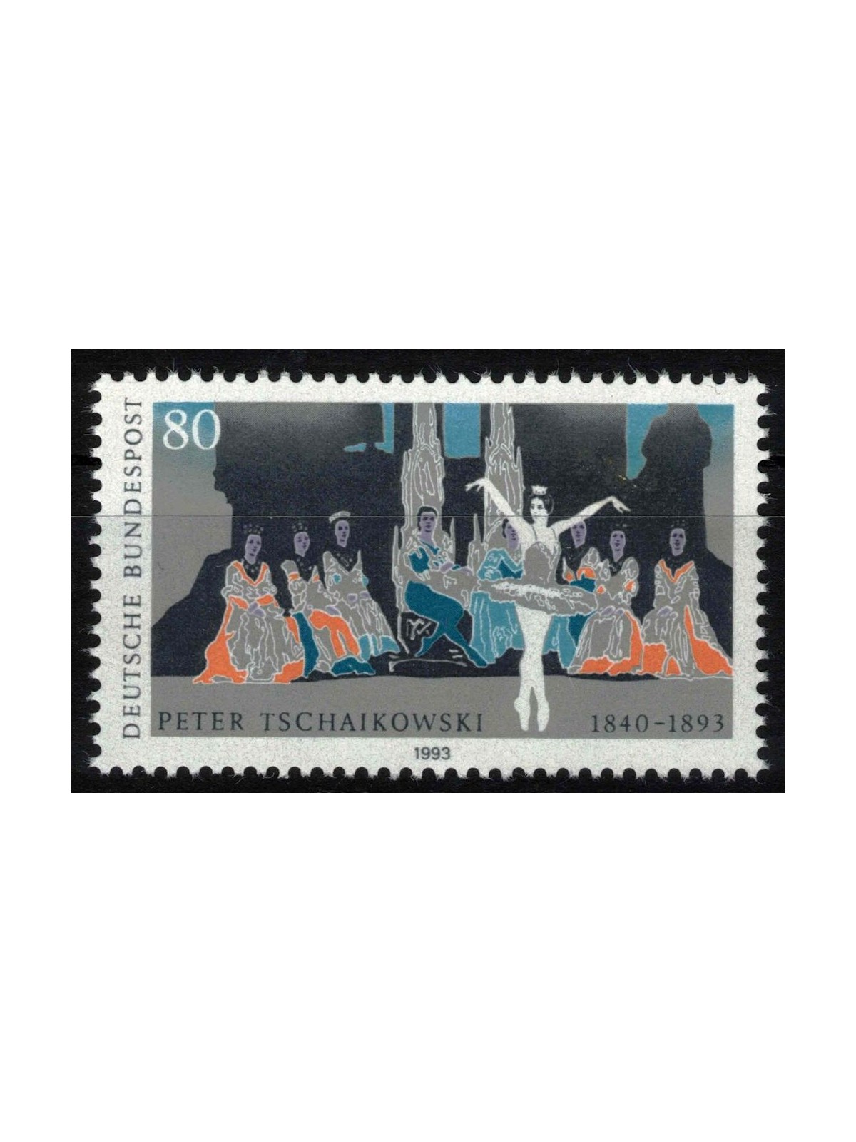 GERMANIA BRD 1993 Pjotr Iljitsch Tschaikowski MNH**