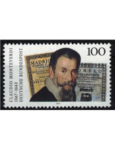 GERMANY BRD 1993 Claudio Monteverdi MNH**