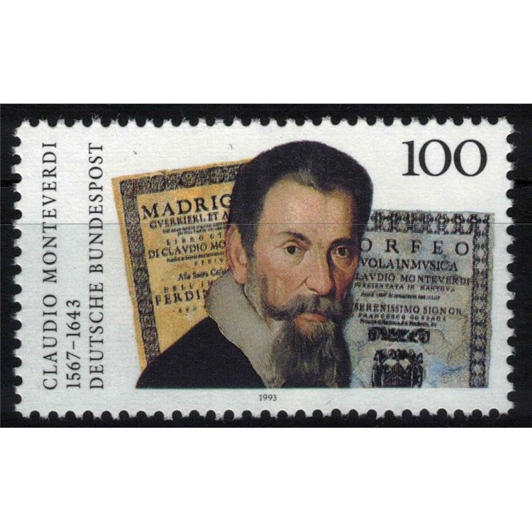GERMANY BRD 1993 Claudio Monteverdi MNH**