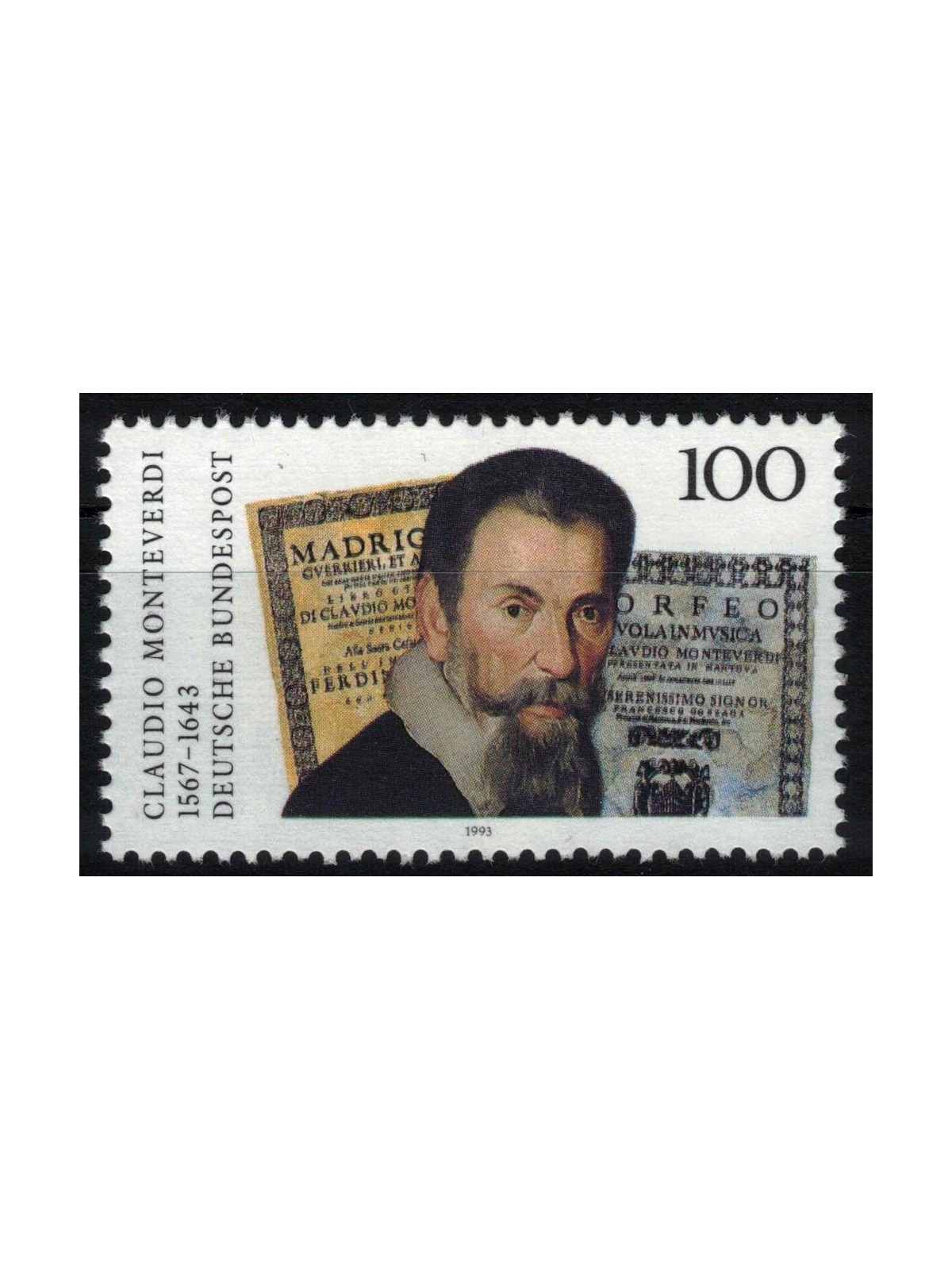 GERMANY BRD 1993 Claudio Monteverdi MNH**