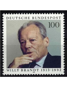 GERMANY BRD 1993 Willy Brandt MNH**