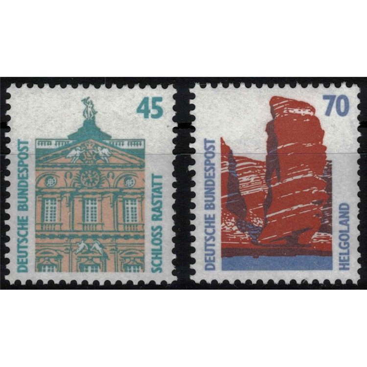 GERMANY BRD 1990 Ordinary series (45p + 70p) 2v MNH**