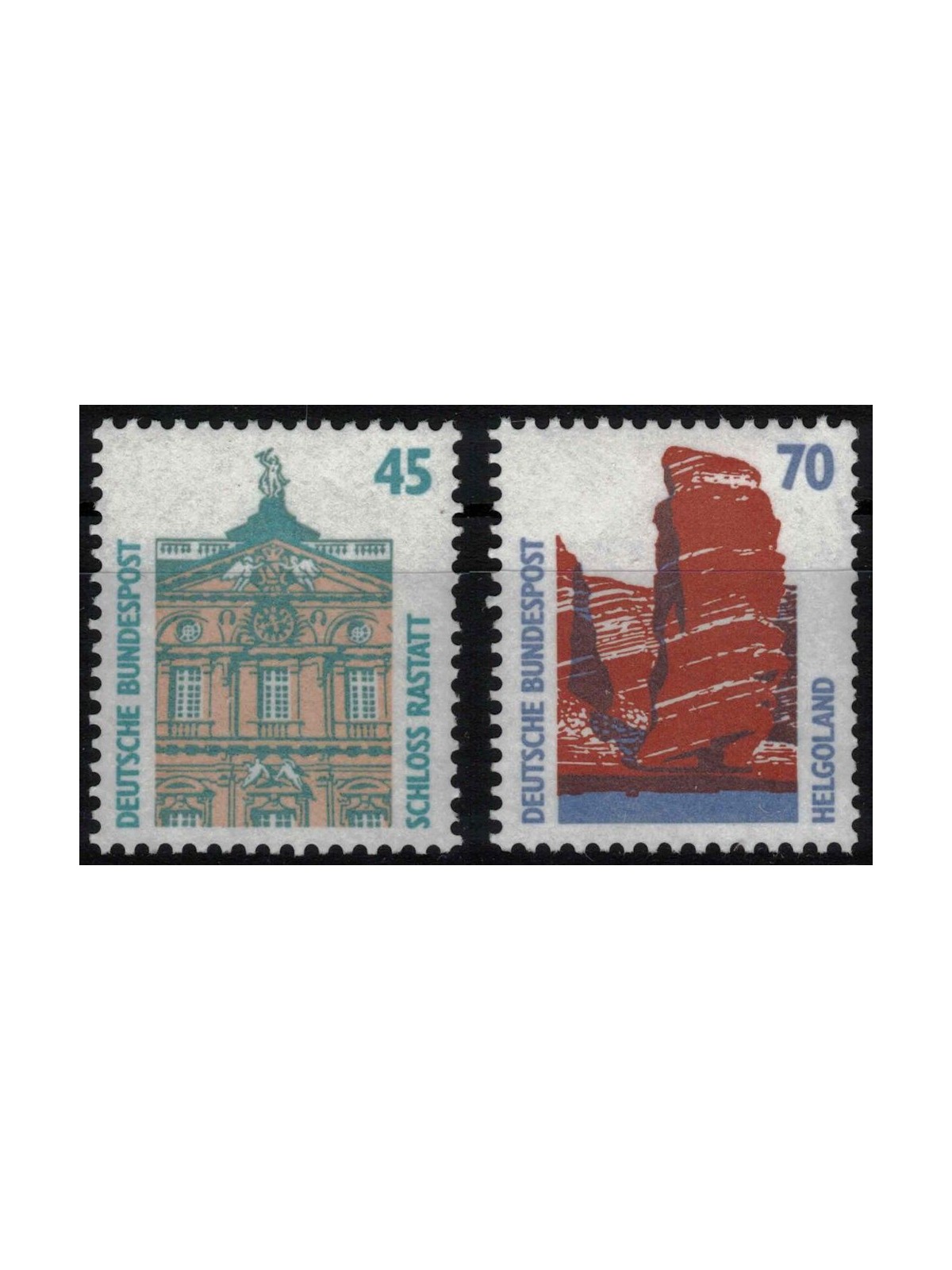 GERMANY BRD 1990 Ordinary series (45p + 70p) 2v MNH**