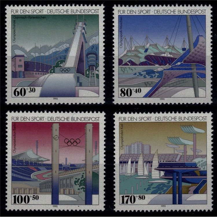 GERMANIA BRD 1993 Aiuto allo Sport 4v MNH**
