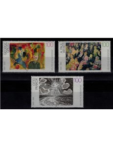 GERMANIA BRD 1993 Pittori tedeschi 3v MNH**