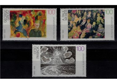 GERMANIA BRD 1993 Pittori tedeschi 3v MNH**