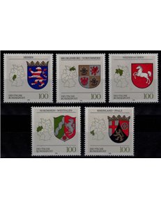 GERMANIA BRD 1993 Stemmi delle Province 5v MNH**