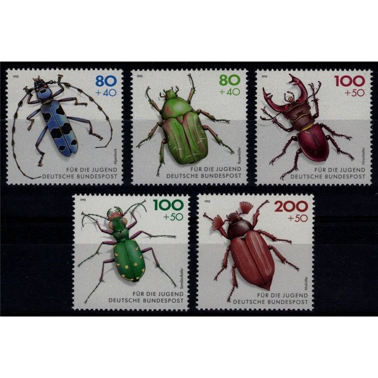 GERMANY BRD 1993 Pro Youth (Insects) 5v MNH**