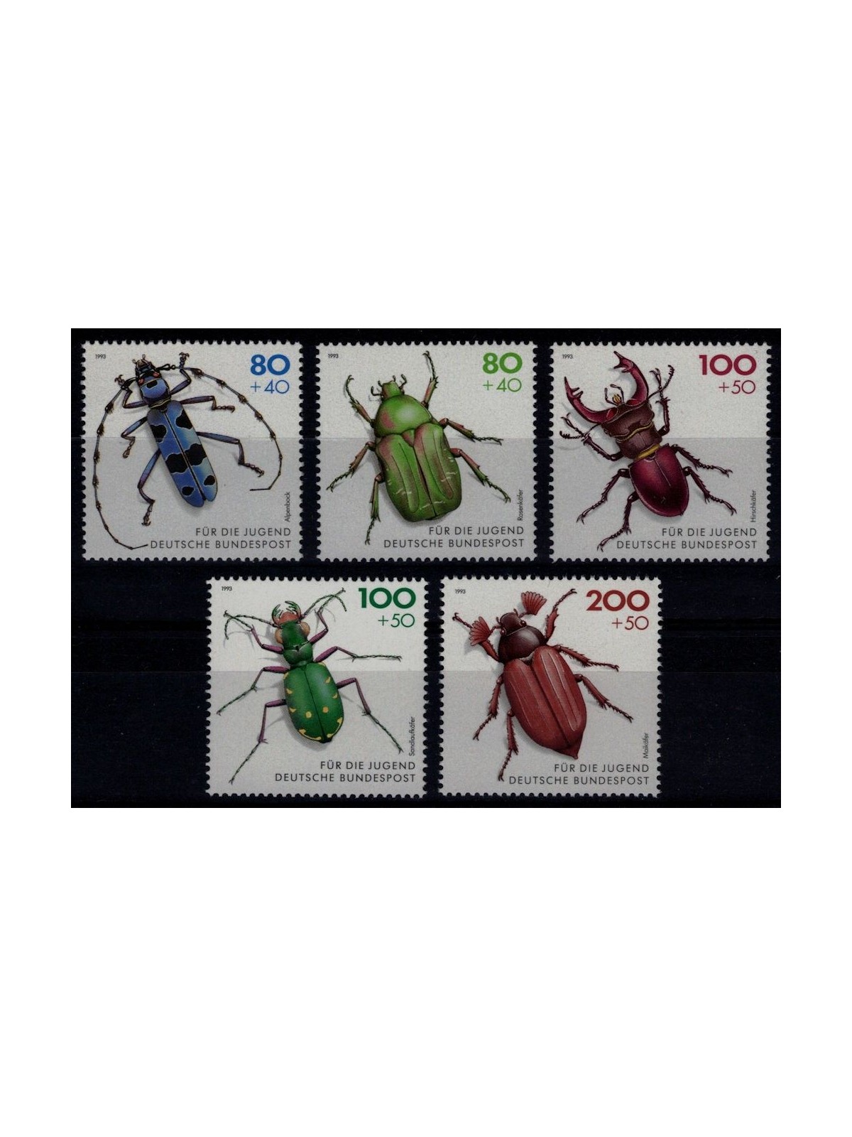 GERMANY BRD 1993 Pro Youth (Insects) 5v MNH**