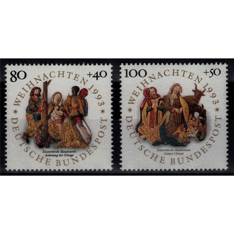 GERMANY BRD 1993 Christmas 2v MNH**