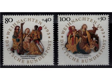 GERMANY BRD 1993 Christmas 2v MNH**
