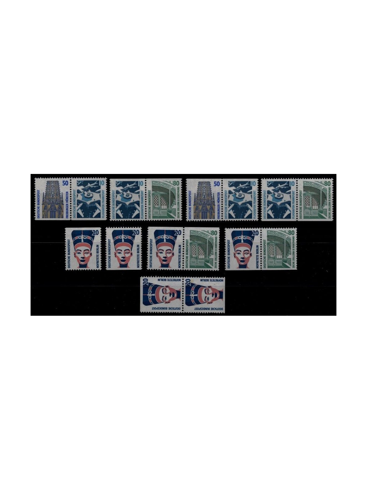 GERMANY BRD 1993 Ordinary set (from booklet) 16v MNH**