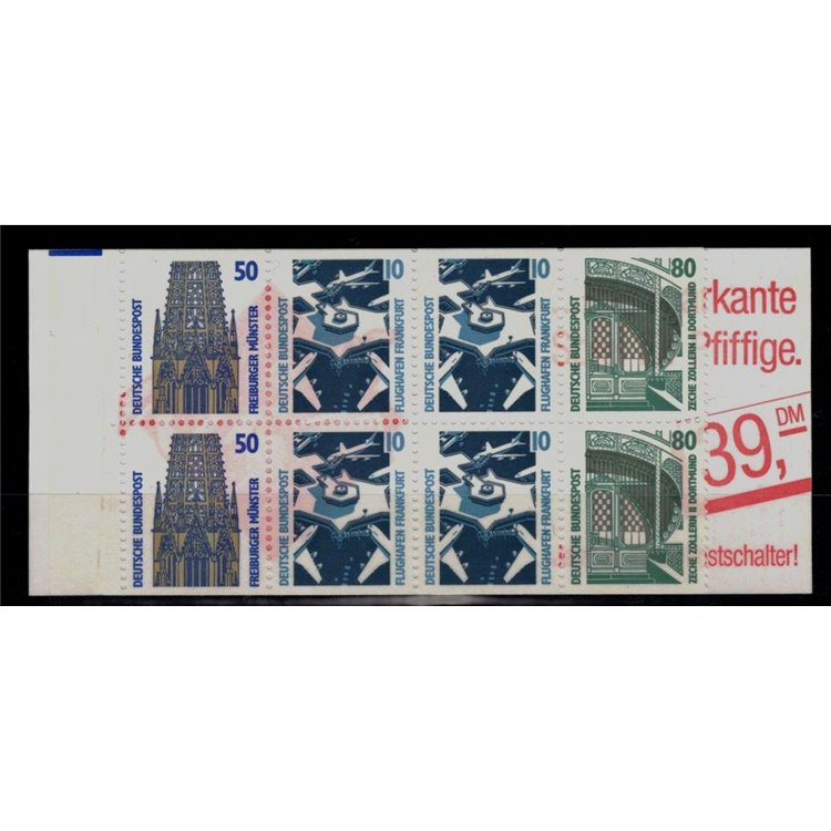 GERMANY BRD 1989 Ordinary series booklet MNH**