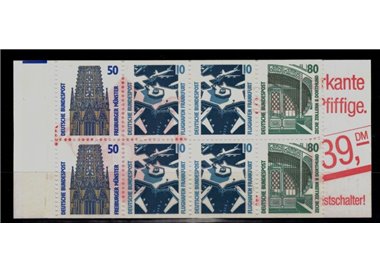 GERMANY BRD 1989 Ordinary series booklet MNH**