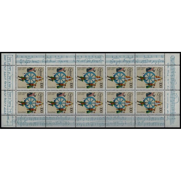 GERMANY BRD 1995 Carl Orff m/s MNH**