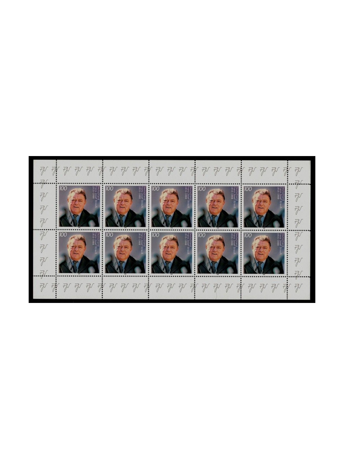 GERMANIA BRD 1995 Franz Josef Strauss MF MNH**