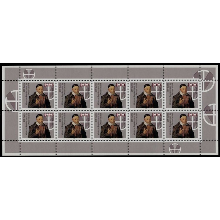 GERMANY BRD 1995 San Vincenzo Conference m/s MNH**