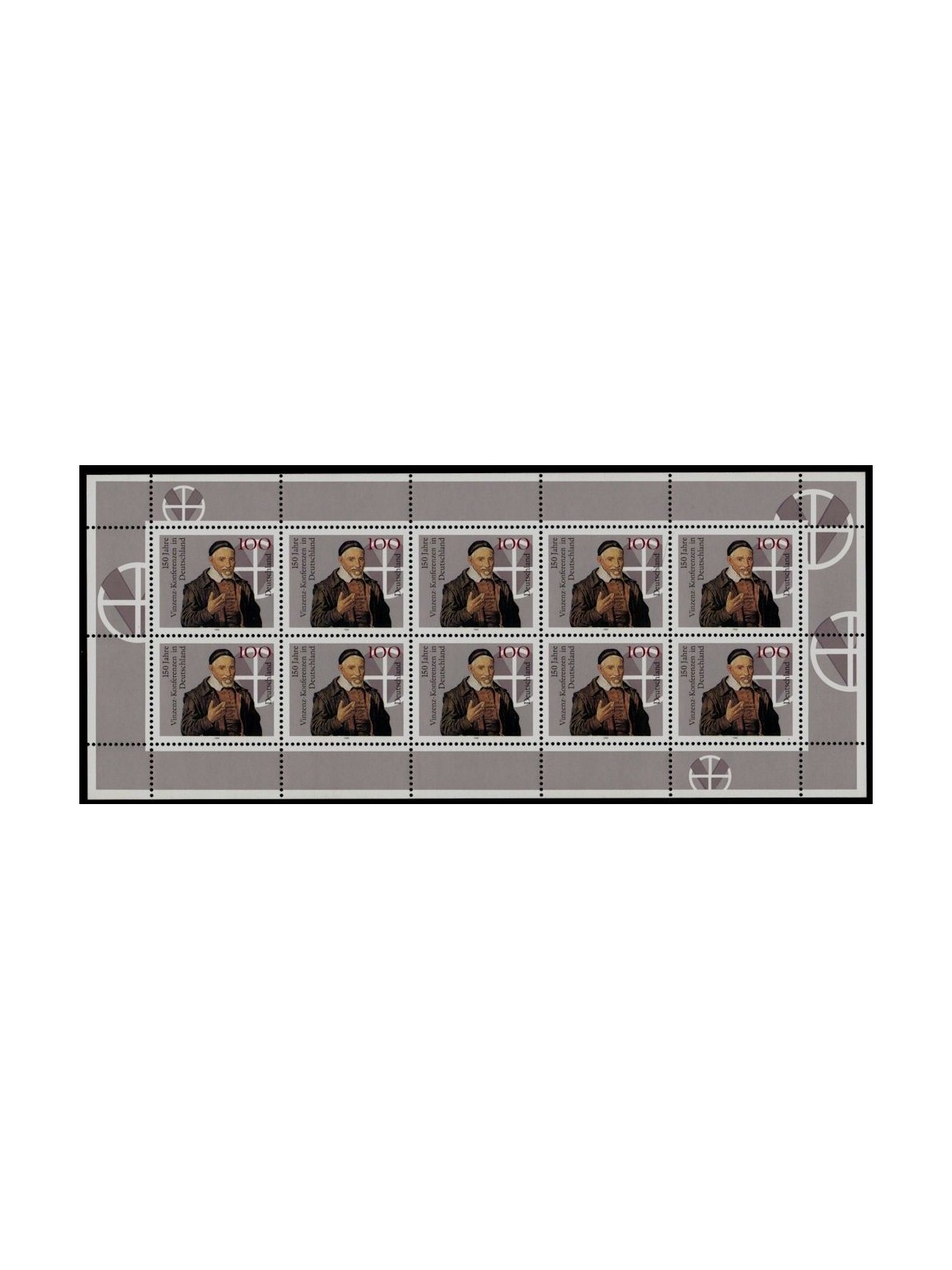 GERMANY BRD 1995 San Vincenzo Conference m/s MNH**