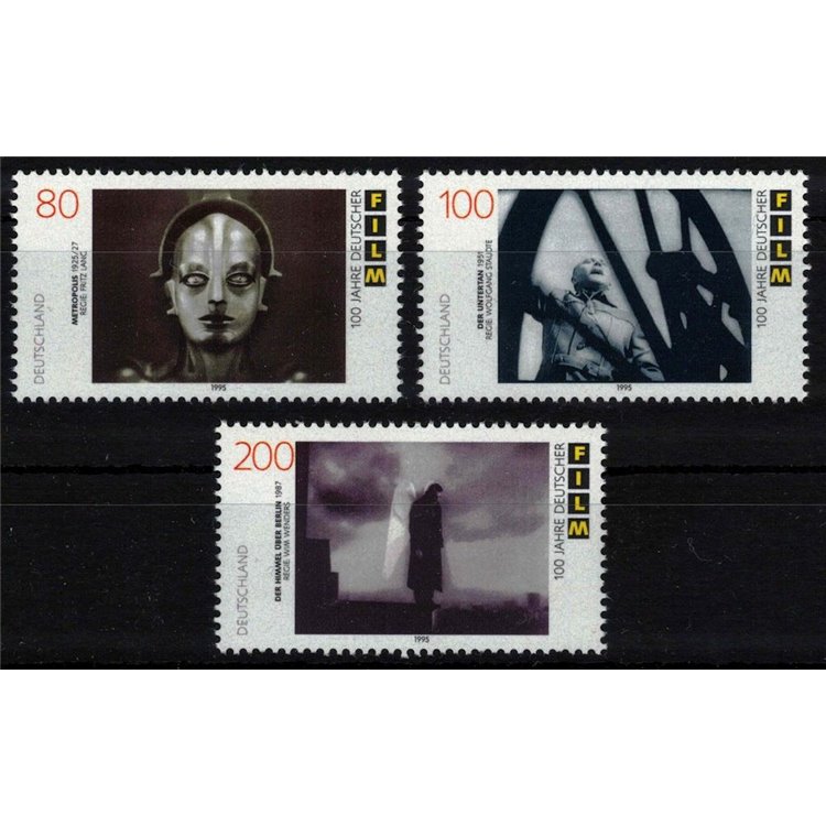 GERMANIA BRD 1995 Centenario del film tedesco 3v MNH**