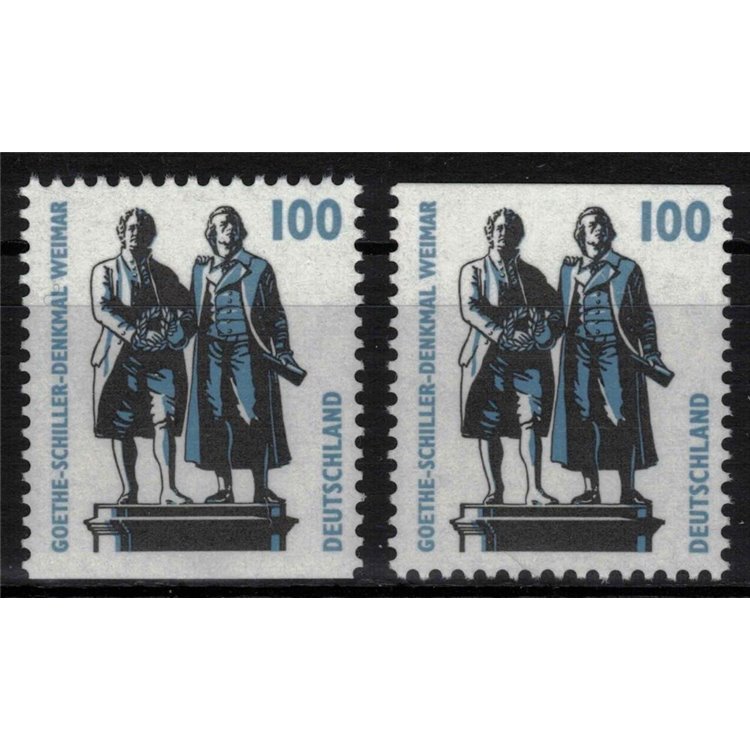 GERMANY BRD 1998 Ordinary series 100p (from booklet) 2v MNH**