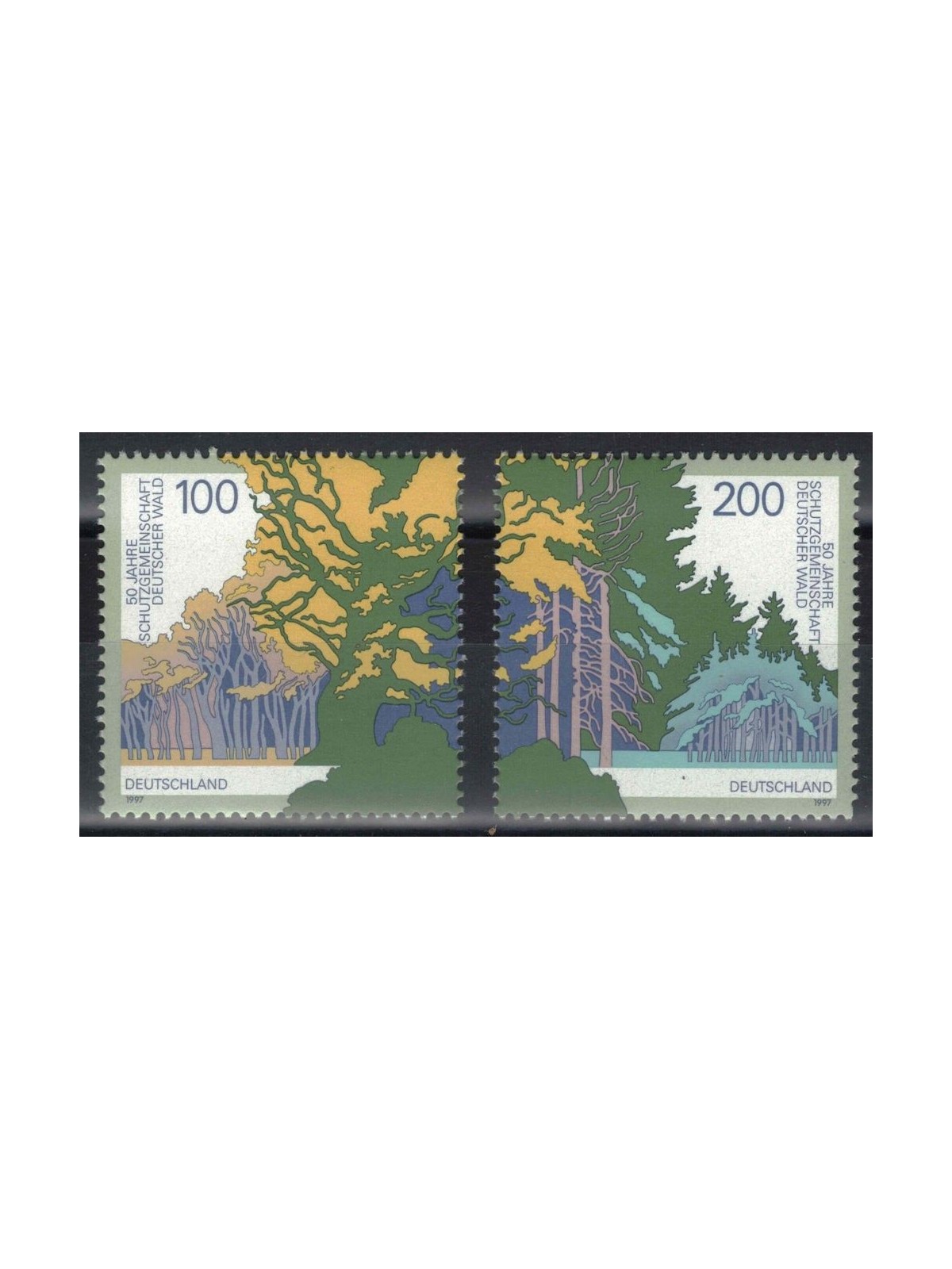 GERMANIA BRD 1997 Protezione delle foreste 2v MNH**