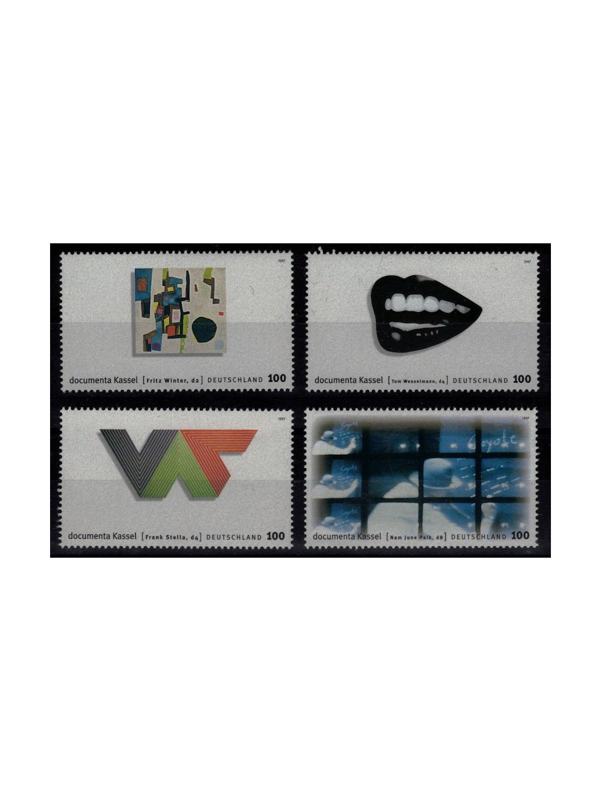 GERMANY BRD 1997 Documenta Kassel 4v MNH**