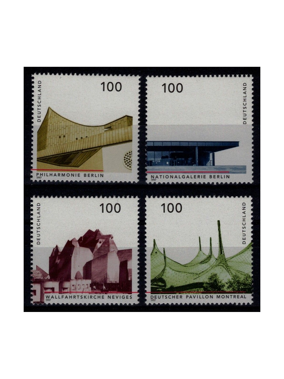 GERMANIA BRD 1997 Architettura tedesca 4v MNH**