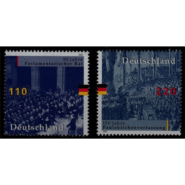 GERMANY BRD 1998 Constitution of the Confederation 2v MNH**