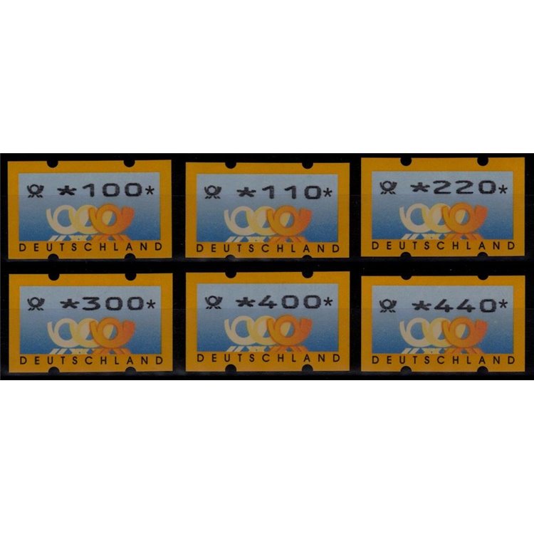 GERMANY BRD 1999 Automatic stamps 6v MNH**