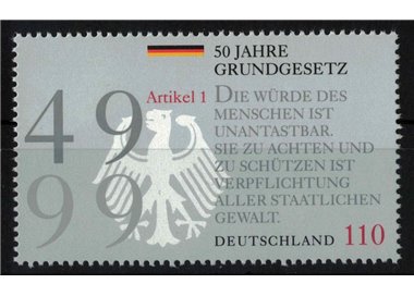 GERMANY BRD 1999 Basic Law MNH**