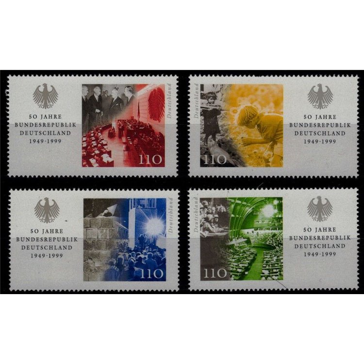 GERMANY BRD 1999 Fiftieth Anniversary of the Republic 4v MNH**