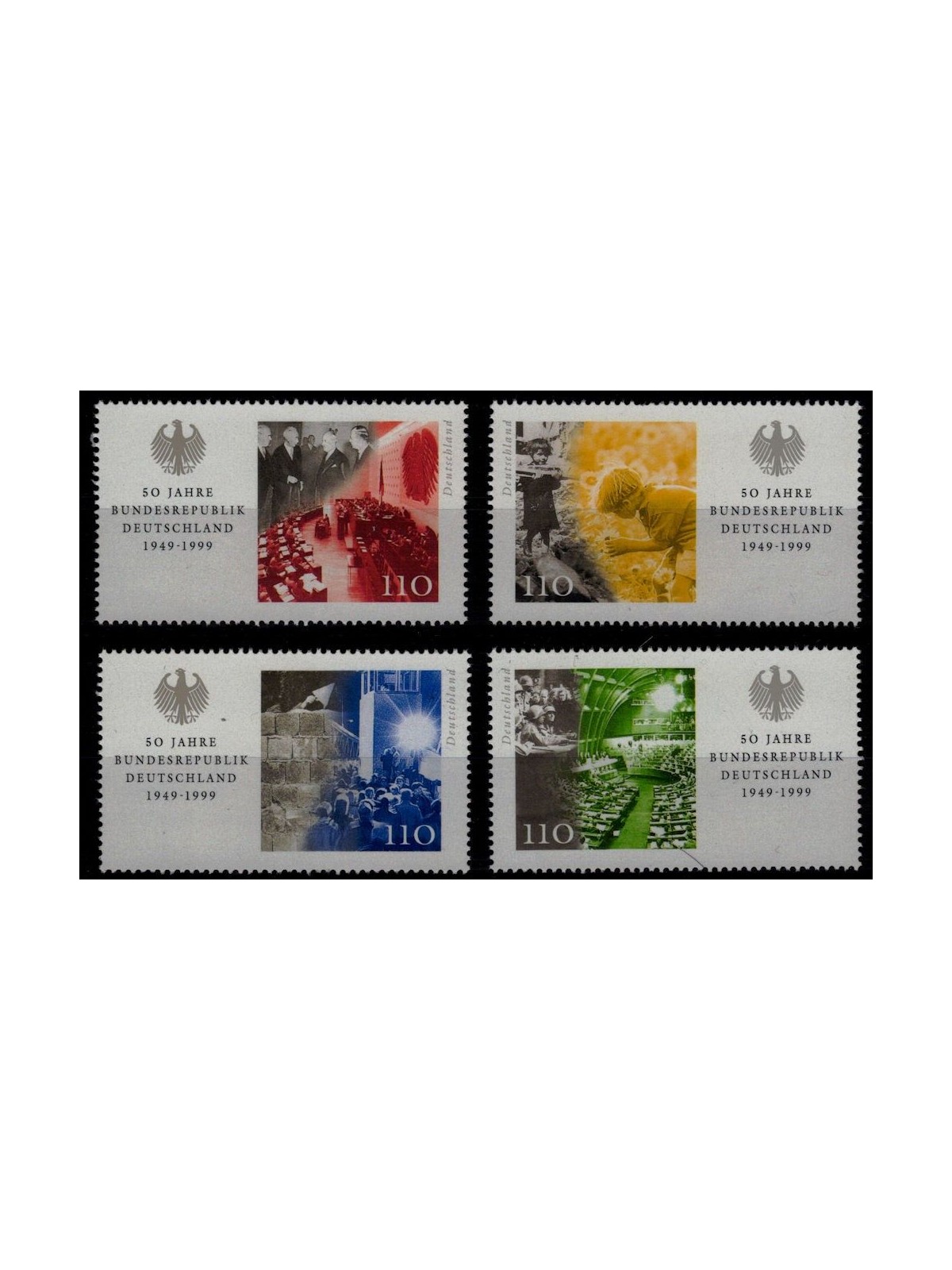 GERMANY BRD 1999 Fiftieth Anniversary of the Republic 4v MNH**