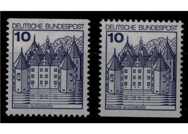 GERMANY FRG 1977 Castles and Fortresses (10p) from booklet 2v MNH**