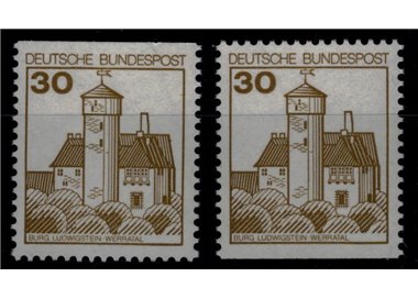 GERMANY FRG 1977 Castles and Fortresses (30p) from booklet 2v MNH**