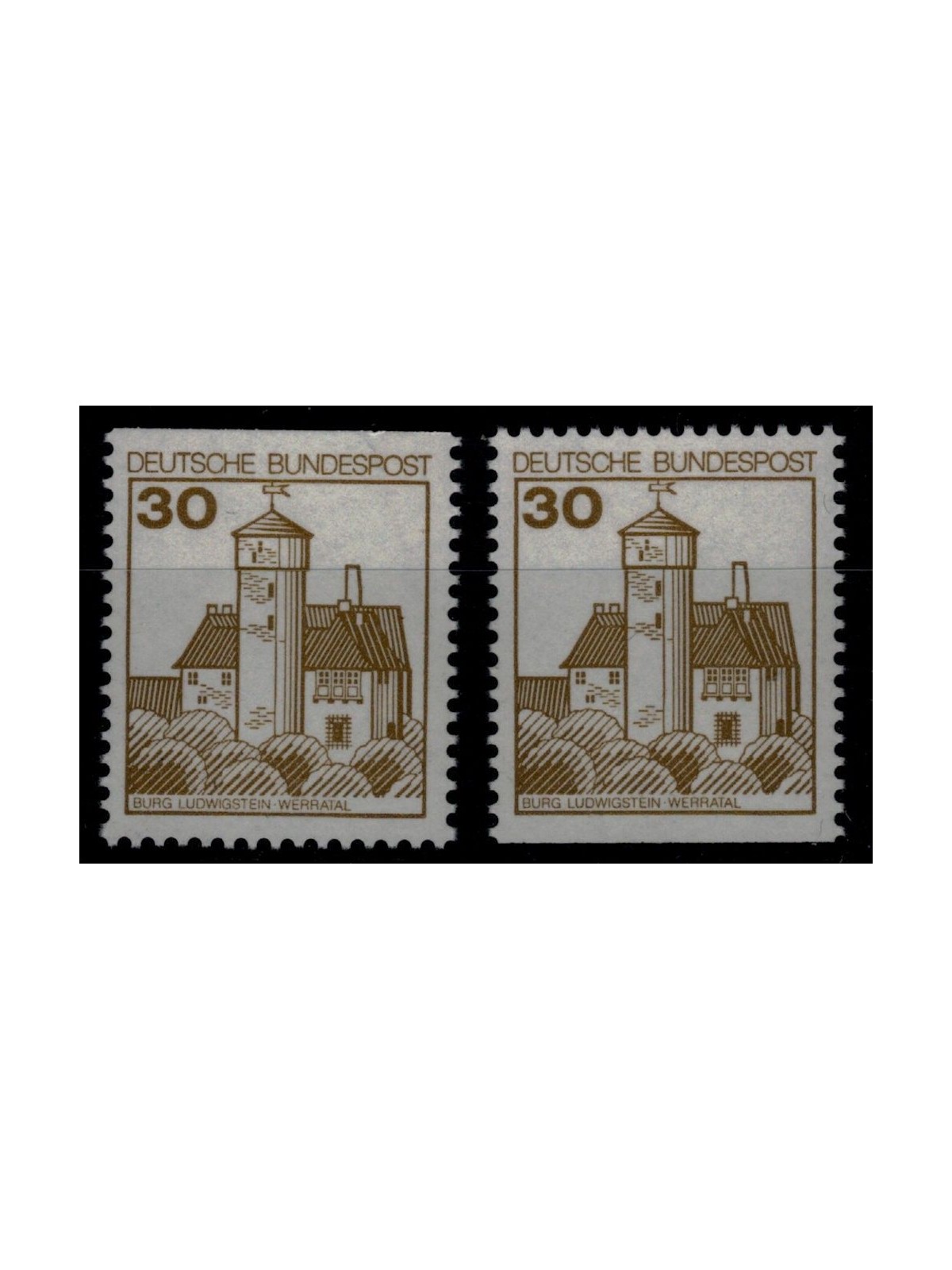 GERMANY FRG 1977 Castles and Fortresses (30p) from booklet 2v MNH**