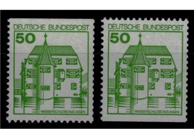 GERMANY BRD 1980 Castles and Fortresses (50p) from booklet 2v MNH**