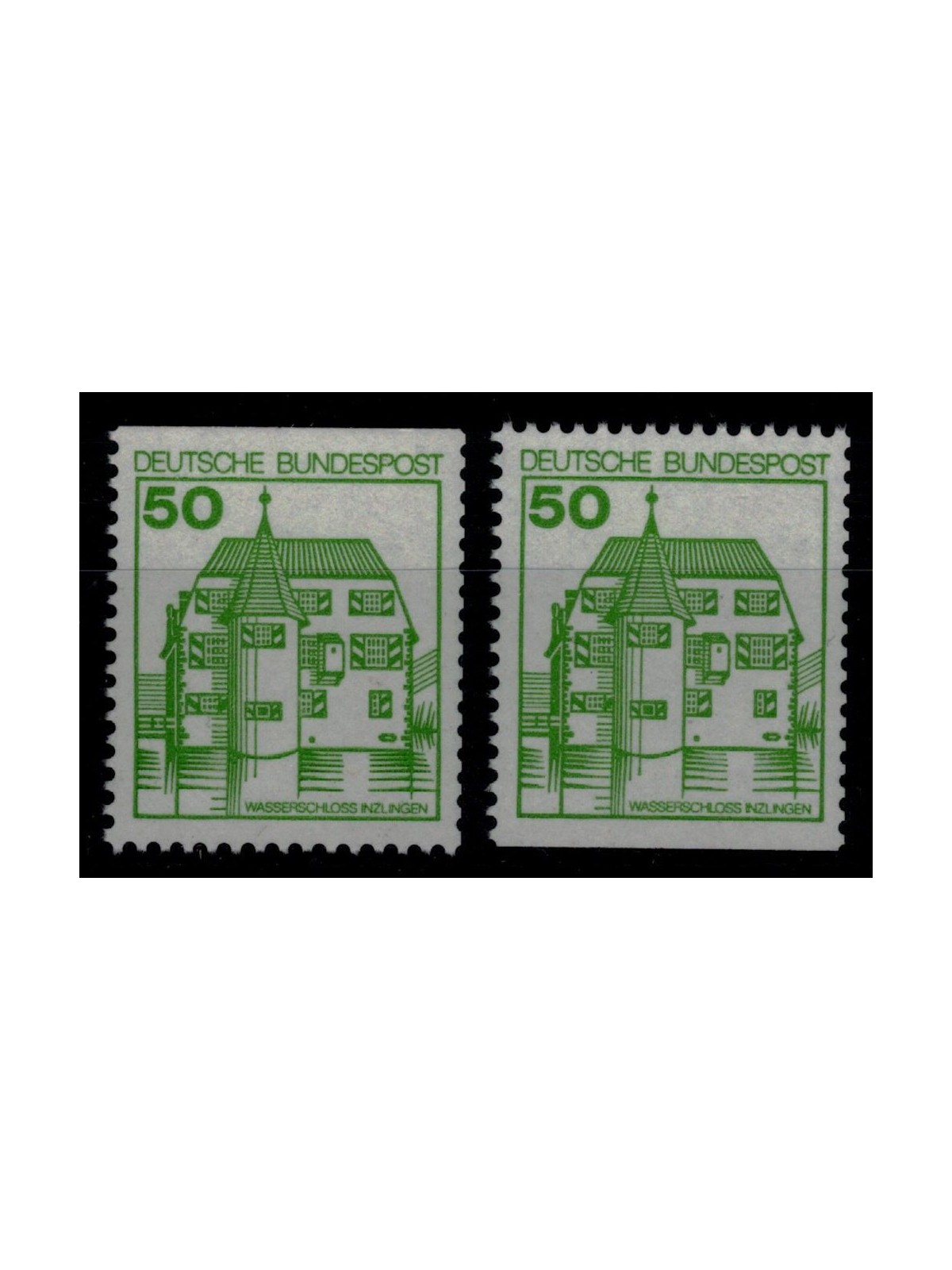 GERMANIA BRD 1980 Castelli e fortezze (50p) da LB 2v MNH**