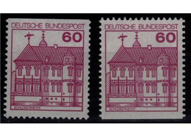GERMANIA BRD 1979 Castelli e fortezze (60p) da LB 2v MNH**