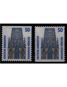 GERMANIA BRD 1987 Monumenti celebri (50p) da LB 2v MNH**