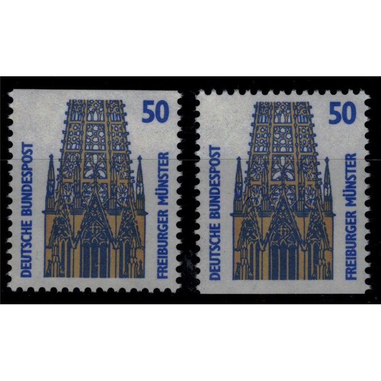 GERMANY BRD 1987 Famous monuments (50p) from booklet 2v MNH**