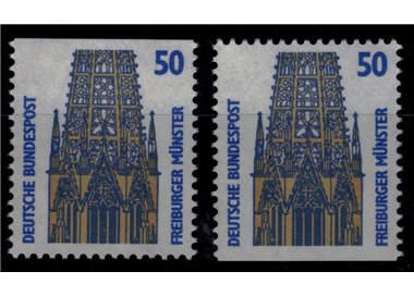 GERMANY BRD 1987 Famous monuments (50p) from booklet 2v MNH**