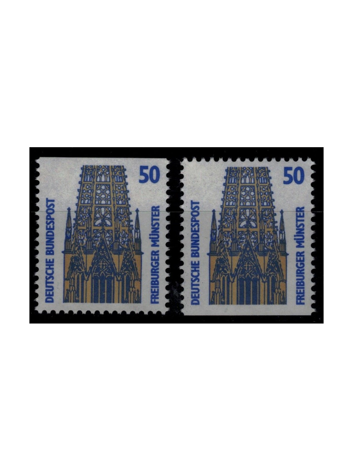 GERMANY BRD 1987 Famous monuments (50p) from booklet 2v MNH**